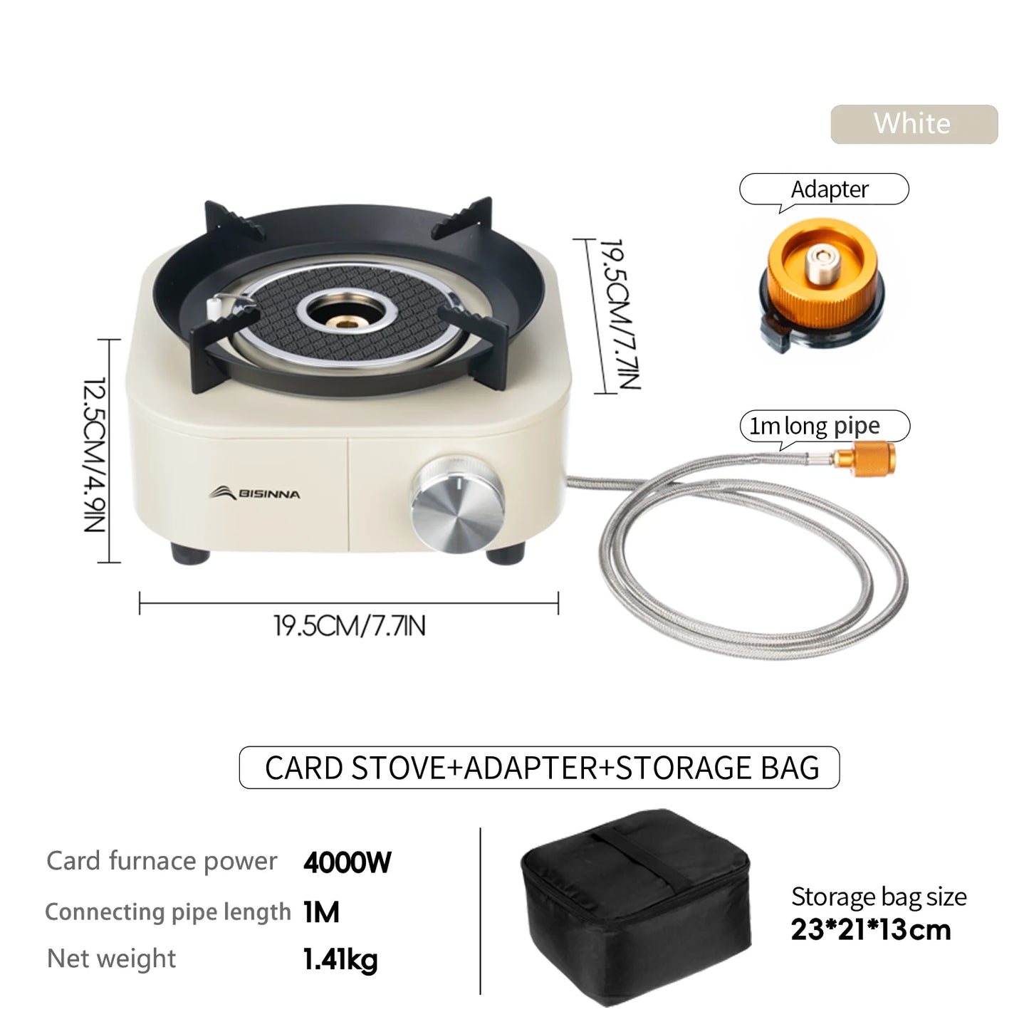4000W High-power Infrared Stove Portable Lightweight Gas Burner