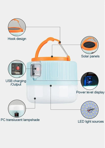 Portable Camping Light Power Bank LED Camping Lantern 