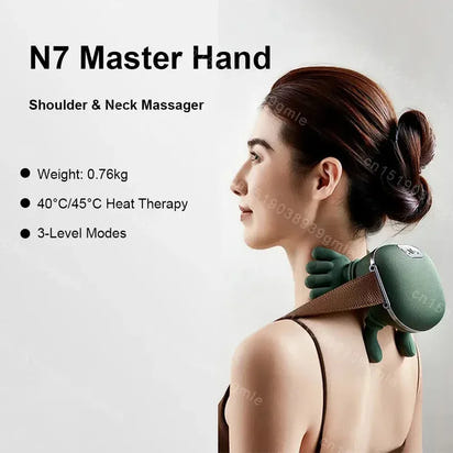 Neck Massager Cervical Pillow Shoulder Massager Trapezius Shiatsu Kneading Muscles Body Back Leg Massagers Pillow Relaxation