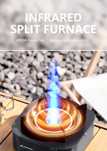 4000W High-power Infrared Stove Portable Lightweight Gas Burner