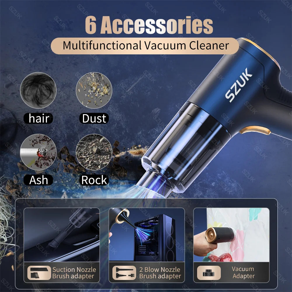 Car Vacuum Cleaner Mini Powerful Cleaning Machine "Strong Suction"