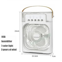 New 3 In 1 Fan AIr Conditioner Household Mini Air Cooler "LED Night Light"
