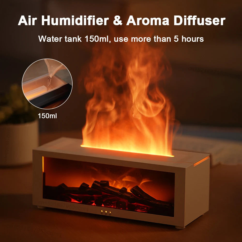 Air Humidifier Essential Oils Humidifiers "Home Aroma Humidifier Flame"