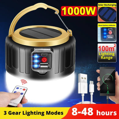 Portable Camping Light Power Bank LED Camping Lantern 