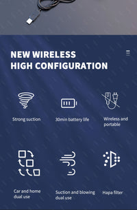 Car Vacuum Cleaner Mini Powerful Cleaning Machine "Strong Suction"