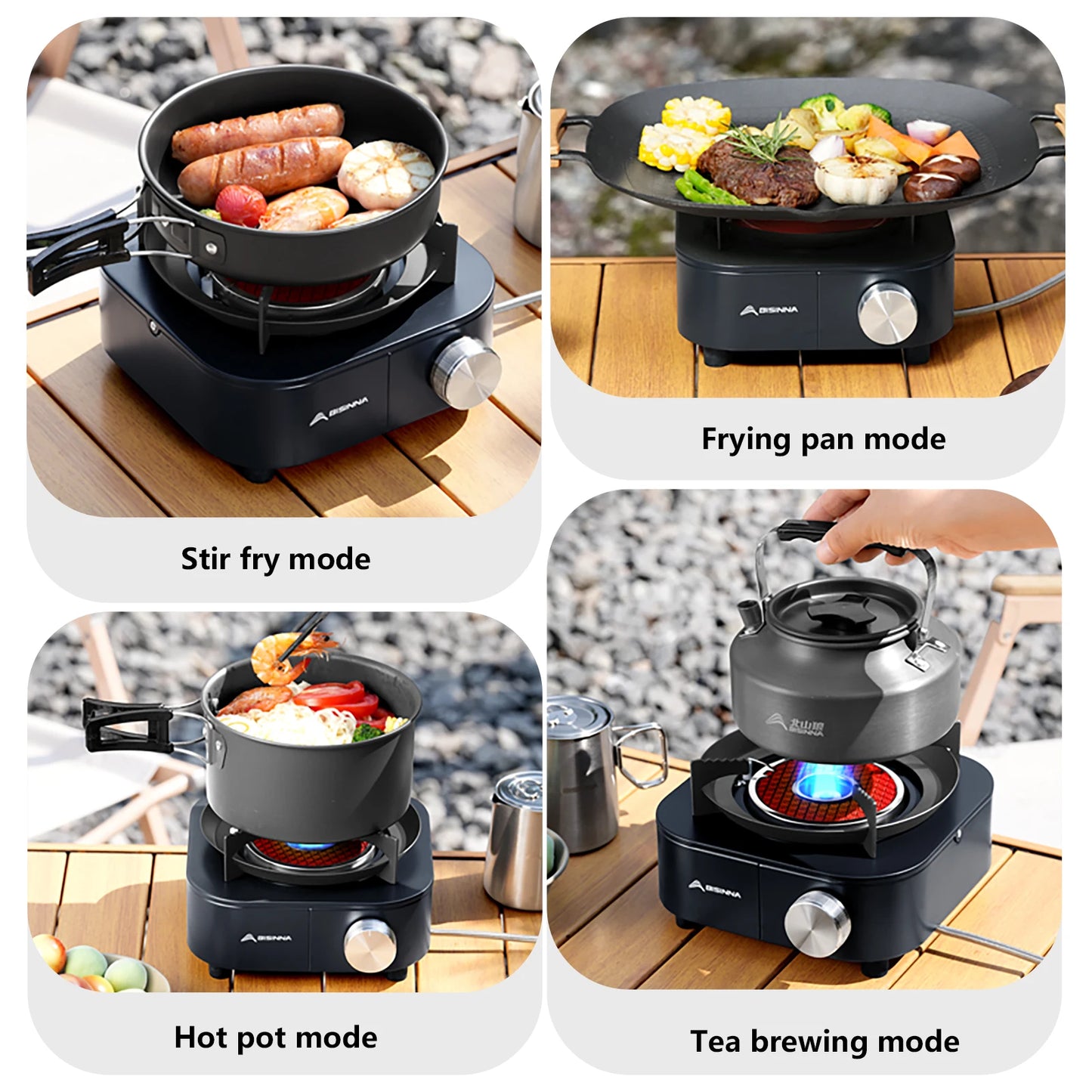 4000W High-power Infrared Stove Portable Lightweight Gas Burner