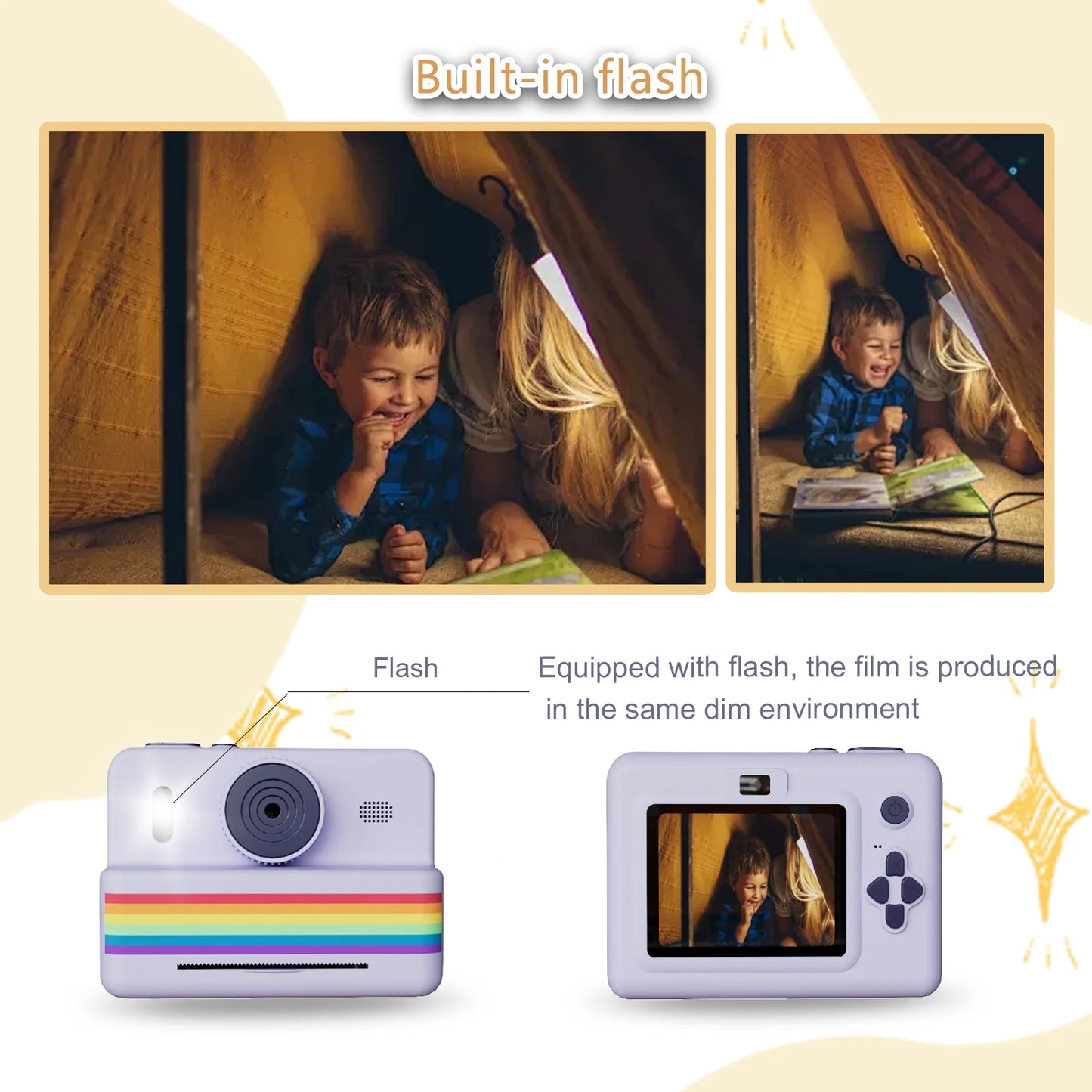 Digital Children Camera For Photography Mini Printer Portable "Thermal Instant Print"