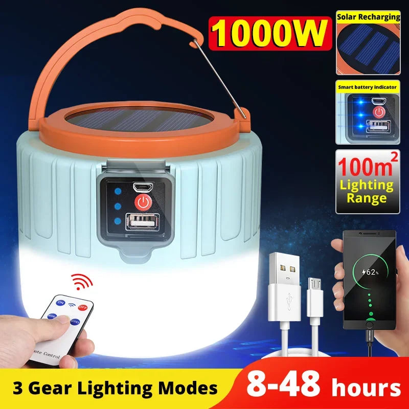 Portable Camping Light Power Bank LED Camping Lantern "Waterproof"