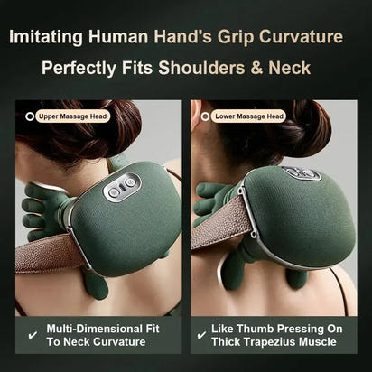 Neck Massager Cervical Pillow Shoulder Massager Trapezius Shiatsu Kneading Muscles Body Back Leg Massagers Pillow Relaxation