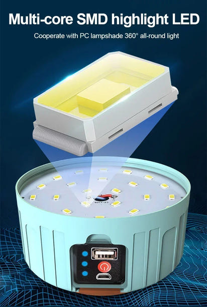 Portable Camping Light Power Bank LED Camping Lantern 